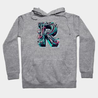 Letter R design graffity style Hoodie